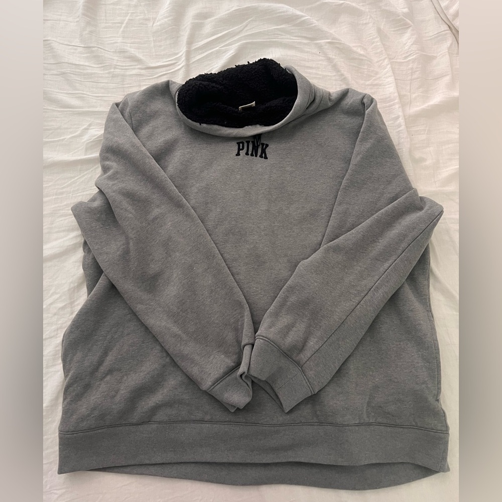 Pink Sherpa Lined Pullover